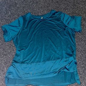 Dark green workout top